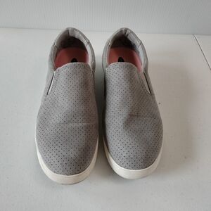Dr Scholl's Madison Women's Gray Slip-On Comfort Sneaker 8.5 Travel Supportive